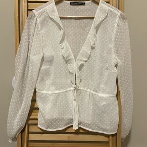 Coastal/Western top. It is sheer. Size L